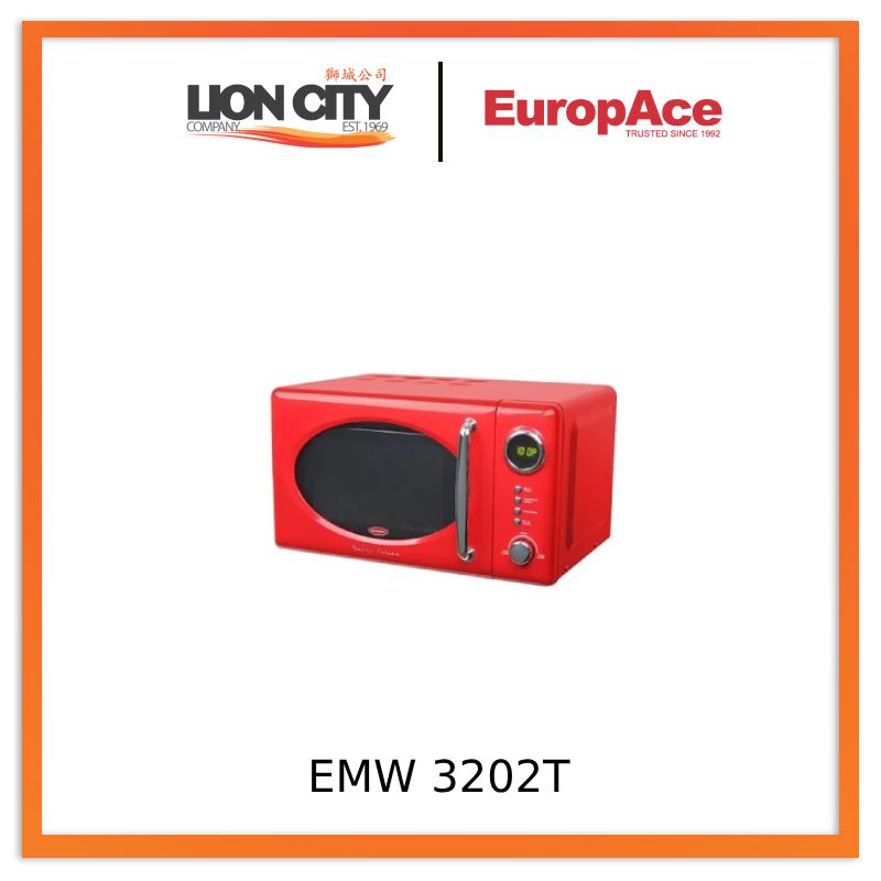 Europace EMW3202T Digital Retro 20L Microwave With Grill