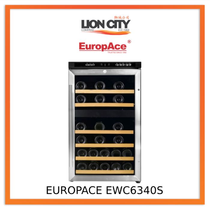 Europace EWC 6340S 34 bottles Dual Zone Wine Cooler EWC6340S