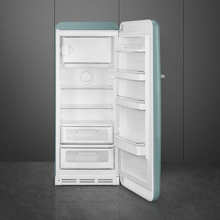 Smeg FAB28RDEG5/RDRB5/RDTP5 Free Standing Refrigerator One Door, Emerald Green 50's Style Aesthetic