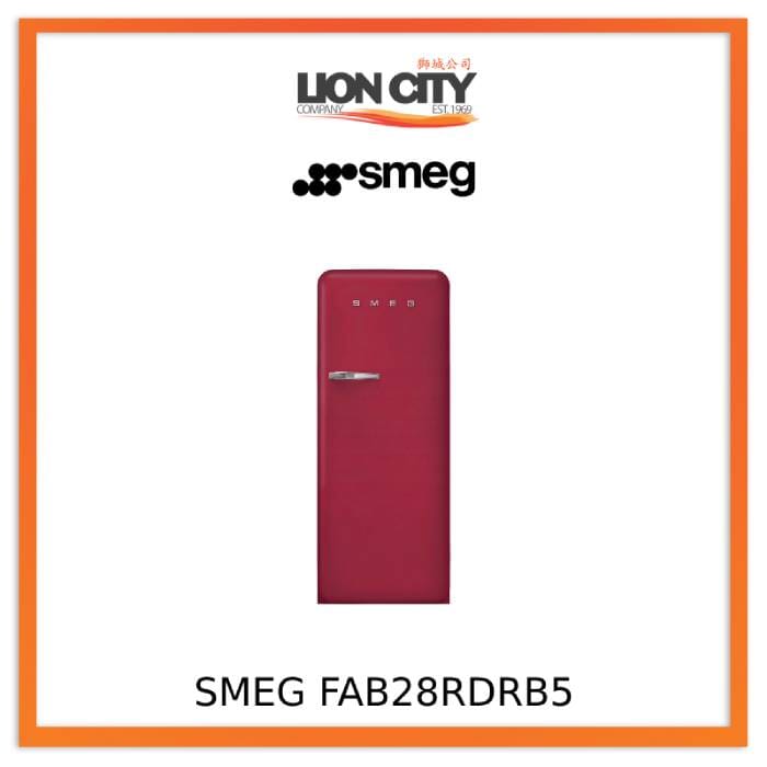 Smeg FAB28RDEG5/RDRB5/RDTP5 Free Standing Refrigerator One Door, Emerald Green 50's Style Aesthetic