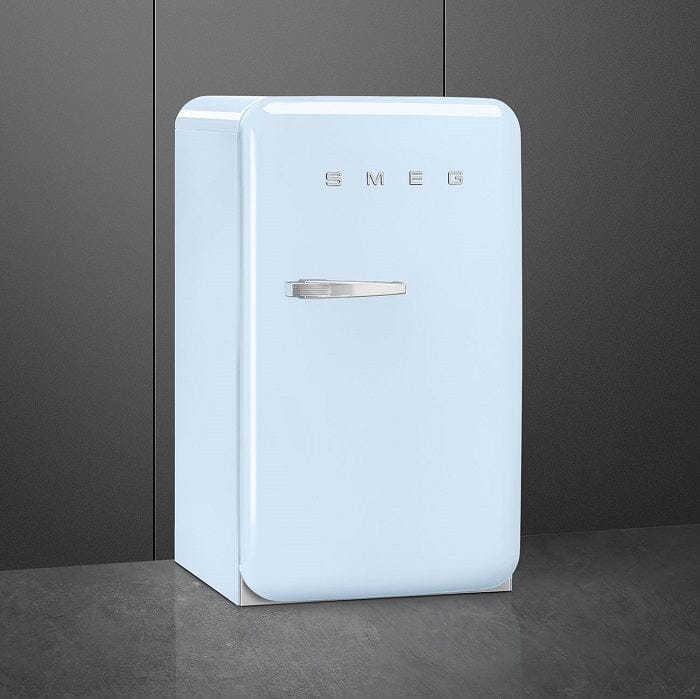 Smeg FAB5RPB5 Free Standing Refrigerator One Door, Pastel Blue 50's Style Aesthetic