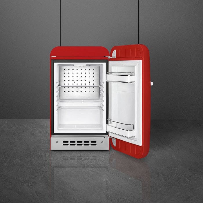 Smeg FAB5RRD5 Free Standing Refrigerator One Door, Red 50's Style Aesthetic