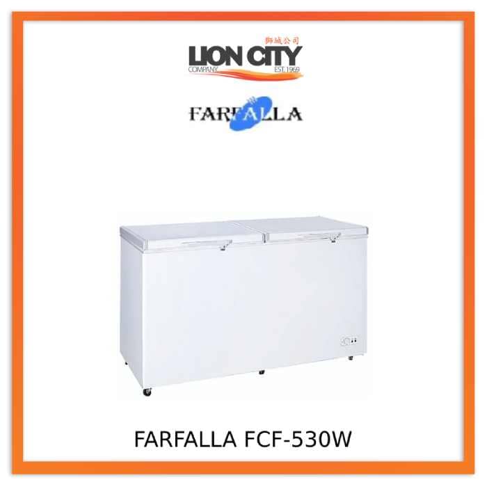 Farfalla FCF-530W Dual Function 2 Door Chest Freezer 530L