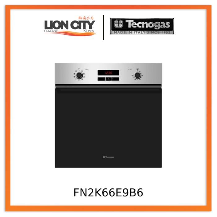 TECNOGAS FN2K66E9B6 60cm Built-in Oven (Black Glossy)