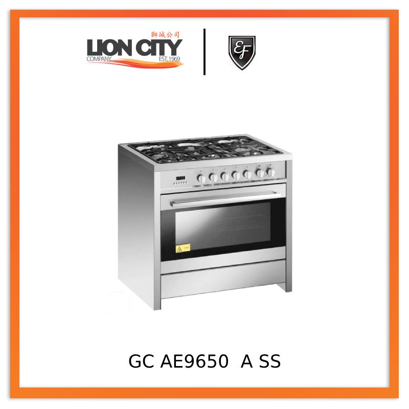EF GC AE9650 A SS 90cm Free Standing Cooker w/ Electric Oven GCAE9650ASS | Lion City Company.