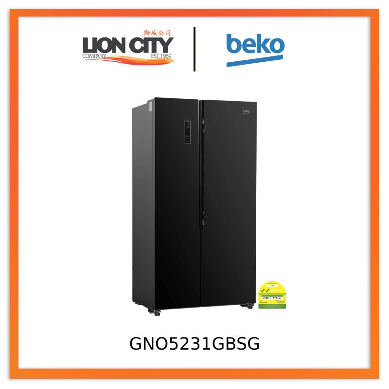 Beko GNO5231GBSG Fridge Freezer 521L Side by Side