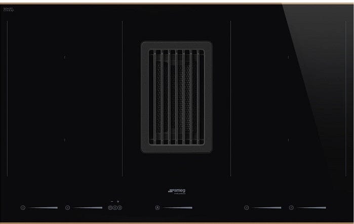 Smeg HOBD682R1 Induction Hob with Integrated Hood 80 cm Dolce Stil Novo Aesthetic