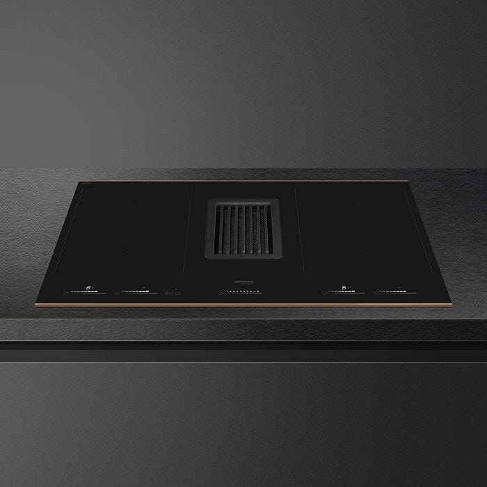 Smeg HOBD682R 83cm Dolce Stil Novo Venting Induction Hob with Copper Trim