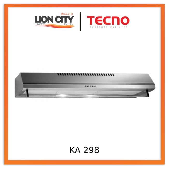 Tecno Uno KA 298 / 90 Slim Line Hood Stainless Steel 90cm, Twin Motor