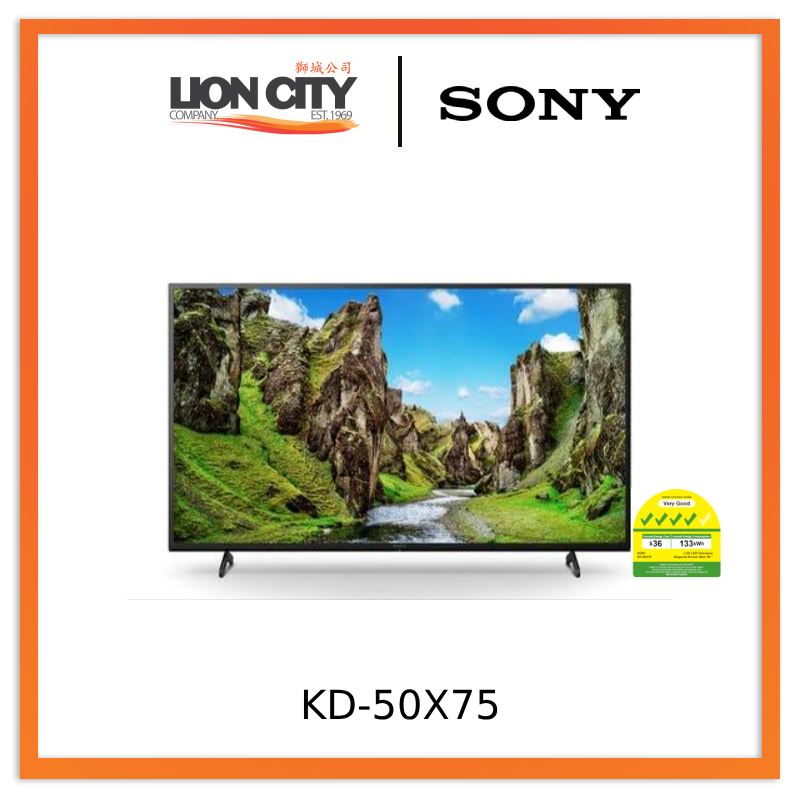 Sony KD-50X75 50-inch 4K Ultra HD Android Smart TV - Black