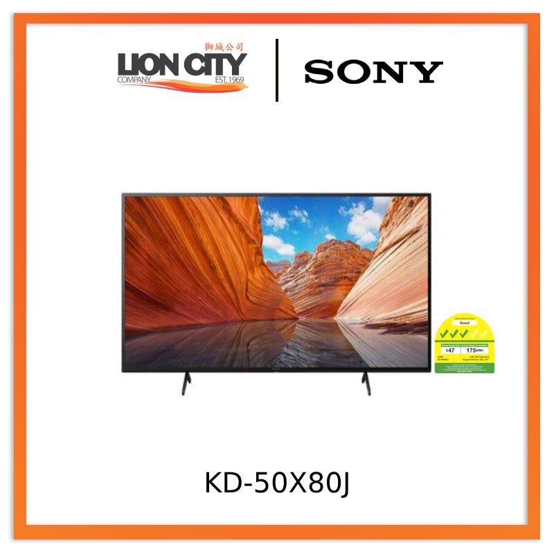 Sony KD-50X80J 50-inch 4K Ultra HD Google LED TV - Black