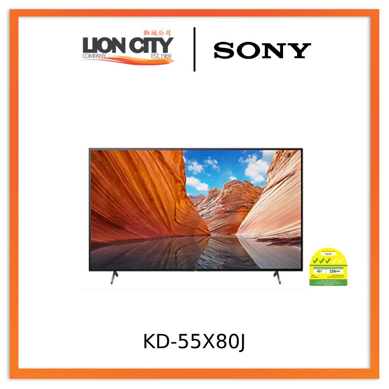 Sony KD-55X80J 55-inch 4K Ultra HD Google LED TV - Black