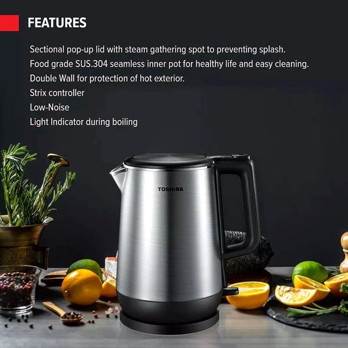Toshiba KT-17DRRS 1.7L Electric Kettle