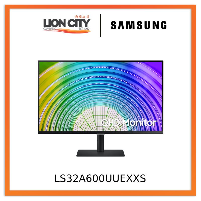 Samsung LS32A600UUEXXS 32" QHD Monitor with USB type-C and LAN port