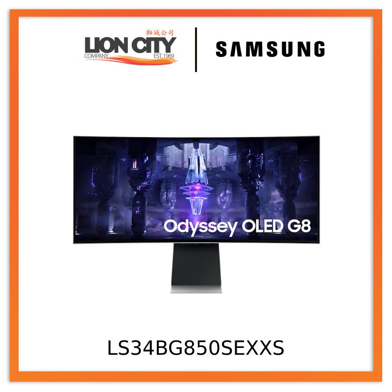 Samsung LS34BG850SEXXS 34" Odyssey OLED G8 Ultra WQHD Curved Gaming Monitor