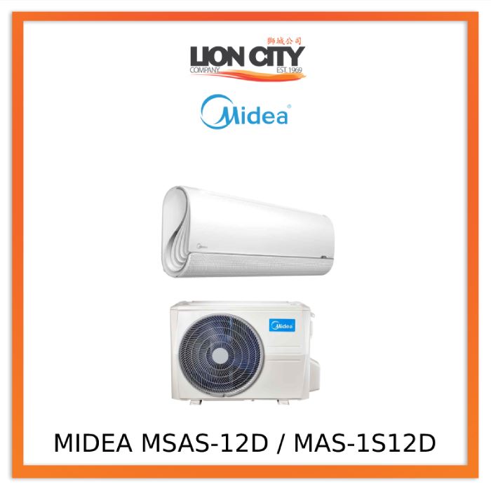 MIDEA MAS-1S12D / MSAS-12D INVERTER SINGLE SPLIT AIRCON