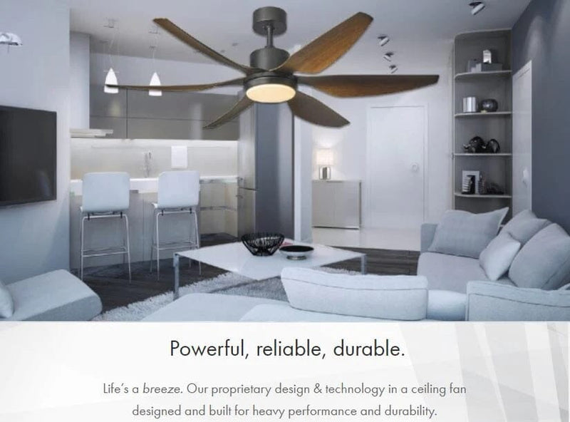 Fanco Heli 66" Madeira DC Ceiling Fan