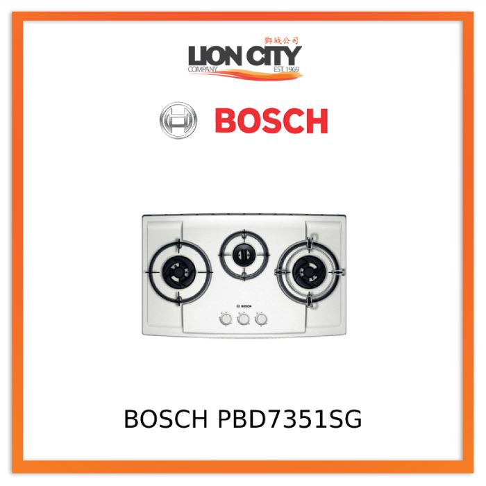 Bosch 3 Burner Hob PBD7351SG Built-In Gas Hob | Lion City Company.