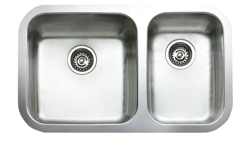 Teka BE 2B 785 RHD Undermount Stainless Steel Sink with two bowls | Lion City Company.
