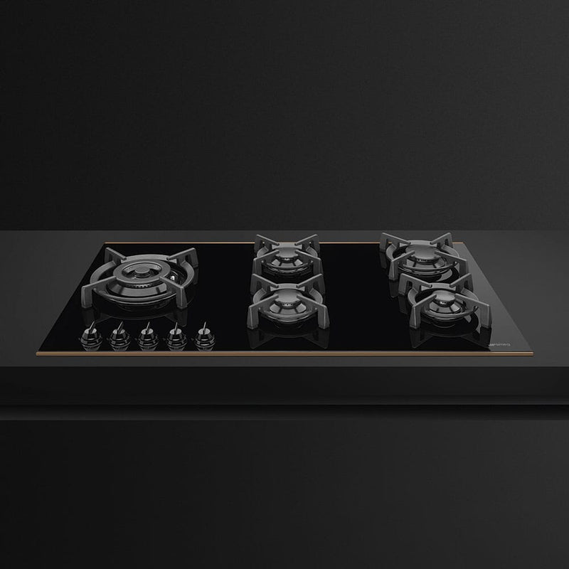 Smeg PV695LCNR Gas Hob 90 cm Dolce Stil Novo Aesthetic