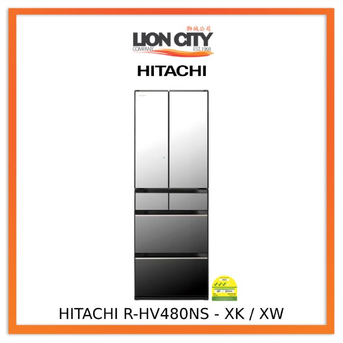 Hitachi RHV480NS 371L 6 Doors Fridge R-HV480NS - XK / XW