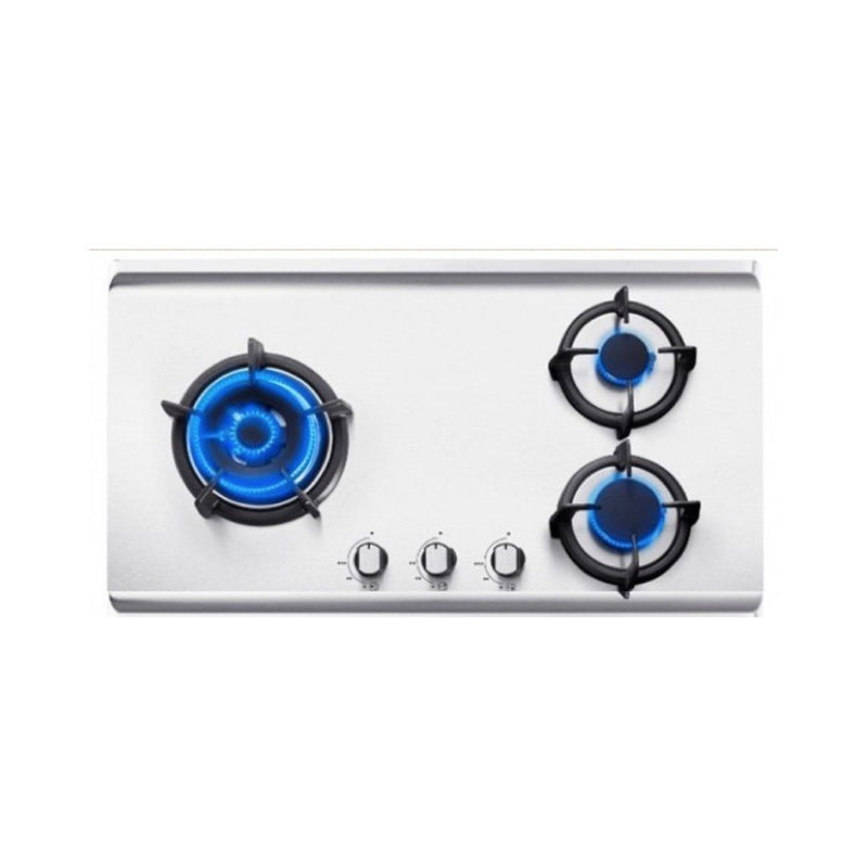 Rinnai RB-93TS 3 Burner Built-In Hob Stainless Steel Top Plate | Lion City Company.