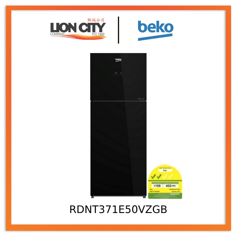 Beko RDNT371E50VZGB Fridge Freezer (Freezer Top, 66 cm)