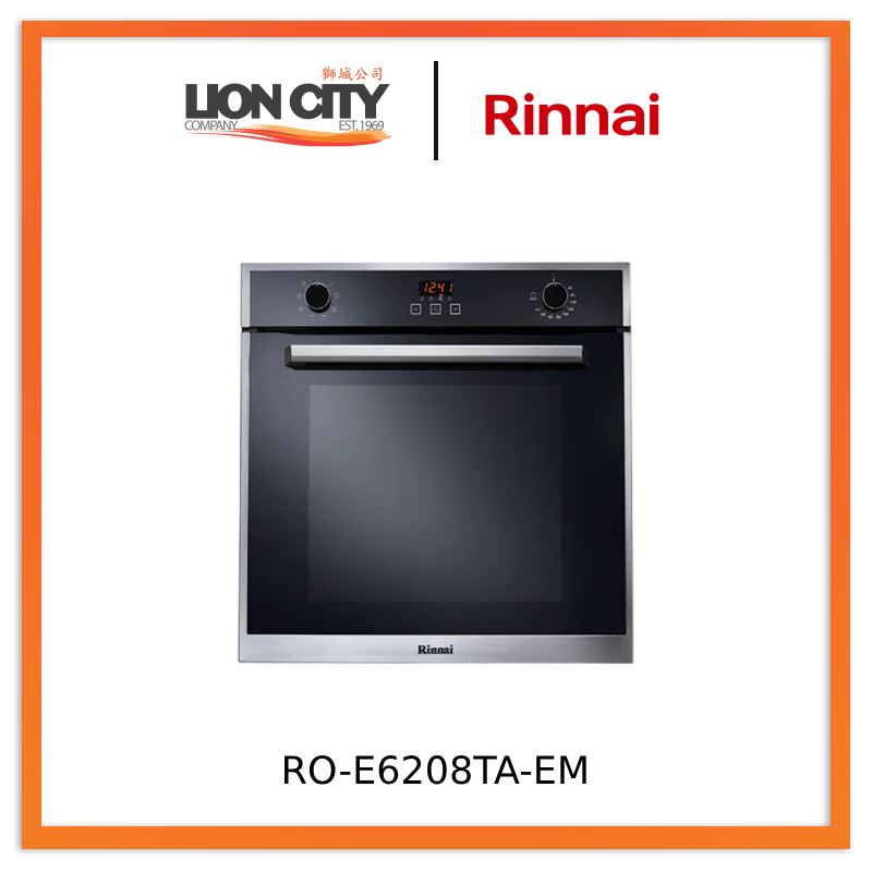 Rinnai RO-E6208TA-EM 70L 8 Function Built-In Oven