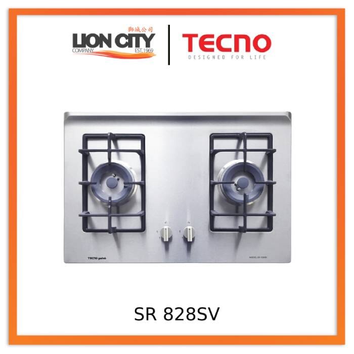 TECNO SR 828SV 70cm Stainless Steel Cooker Hob with Inferno Wok Burner | Lion City Company.