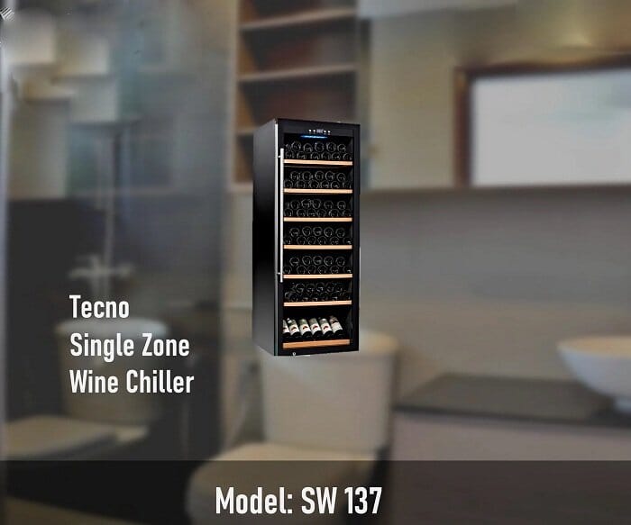 TECNO SW-137 119-Bottle Wine Chiller with Single Temperature Zone | Lion City Company.