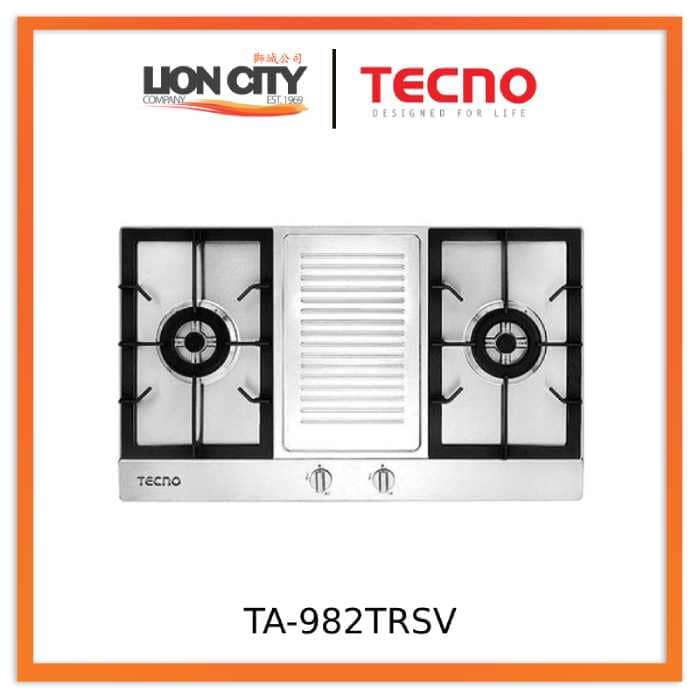 Tecno TA-982TRSV 90cm Stainless Steel Built-In Hob | Lion City Company.