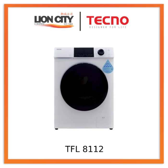 Tecno Uno TFL 8112 Washer White 8.5 kg - Lion City Company
