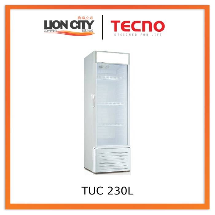 TECNO TUC 230L 210L Frost Free Commercial Cooler Showcase | Lion City Company.