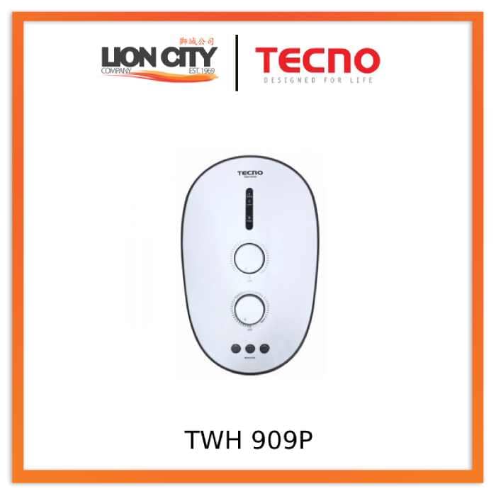 Tecno Uno TWH 909P Instant Water Heater 3.3kW, Elegant Design