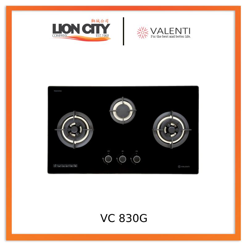 Valenti VC830G 760 mm Glass Hob (With Safety-Valve) VC 830G