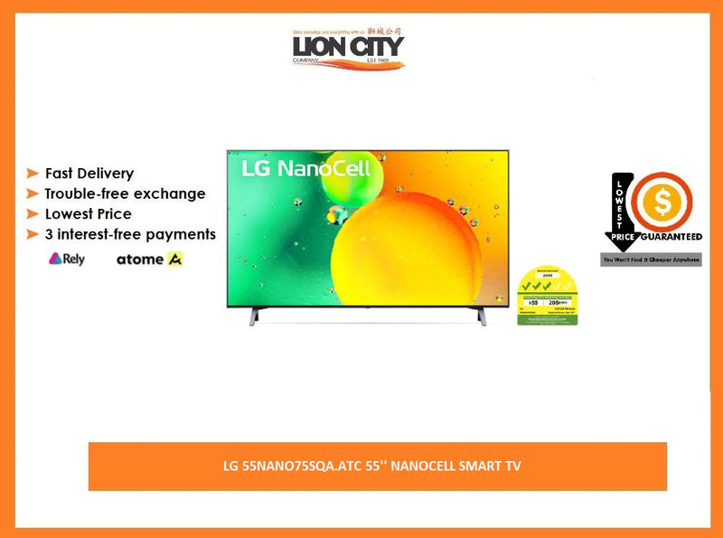 LG 55NANO75SQA.ATC 55'' NANOCELL SMART TV