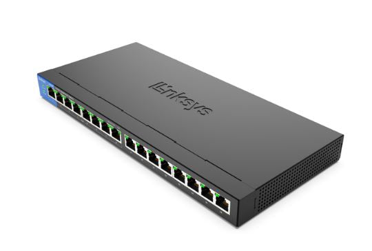 Linksys LGS116P-AP 16-Port Business Desktop Gigabit PoE+ Switch
