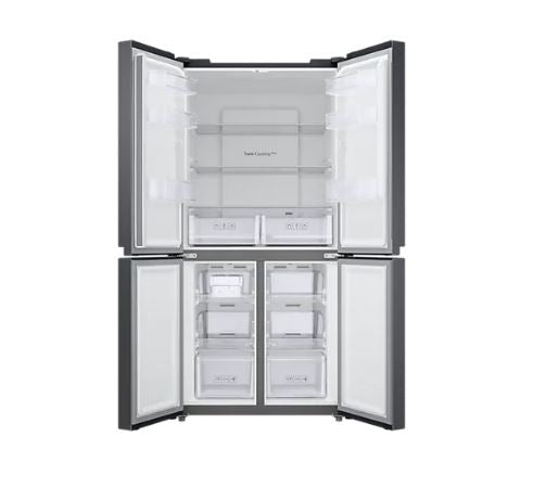 Samsung RF48A4000B4/SS Twin Cooling Plus™ Multi Door Refrigerators, 468L, Energy Rating 2 Ticks