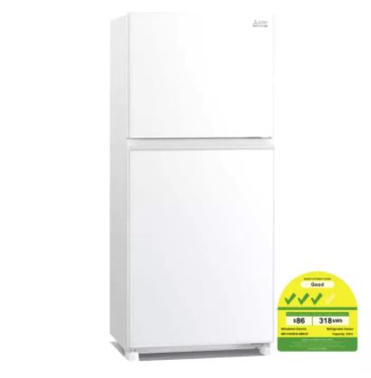 Mitsubishi MR-FX43EN-GWH-P Top Freezer Refrigerator (331L) | Lion City Company.