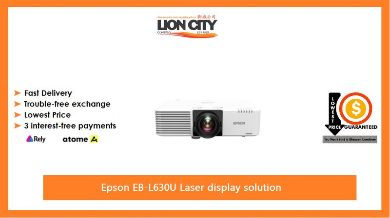 Epson EB-L630U Laser display solution (Pre-Order/ETA-3-4 months)