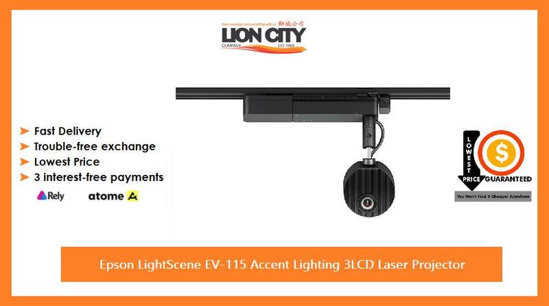 Epson LightScene EV-115 Accent Lighting 3LCD Laser Projector | Lion City Company.