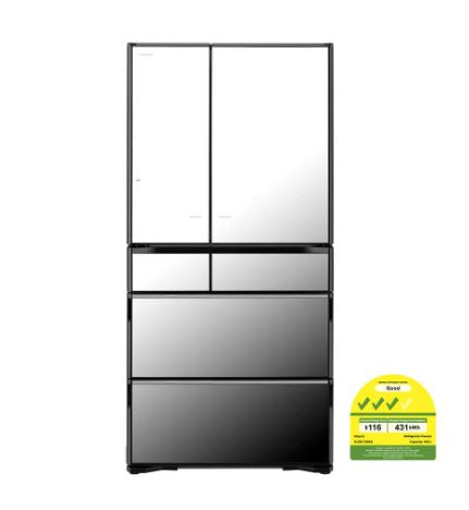Hitachi R-ZXC740KS-X 565l Side-by-side Door Fridge (Made in Japan