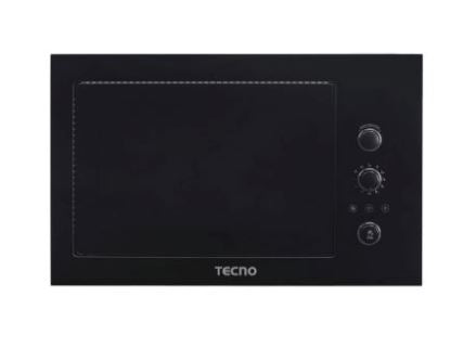 Tecno Uno TMW 58BI Built-in Microwave Oven with Grill Full Black 25L, 900W Microwave, 1200W Grill