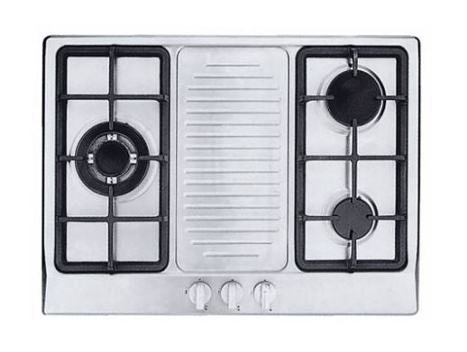 Tecno Uno UP 7038 TRSV Stainless Steel Hob Stainless Steel 68cm