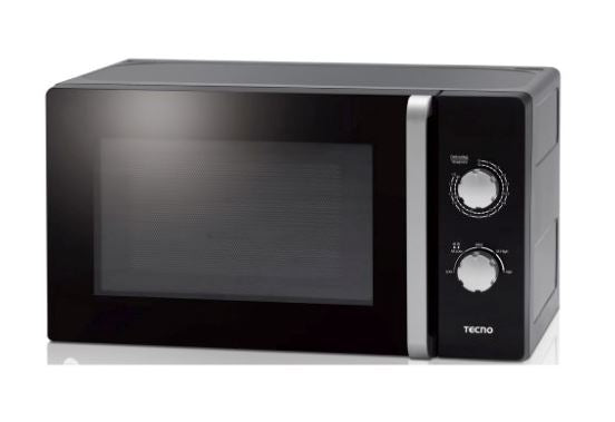 Tecno Uno TMW 5050 Microwave Oven Black w/ Silver Trim 20L