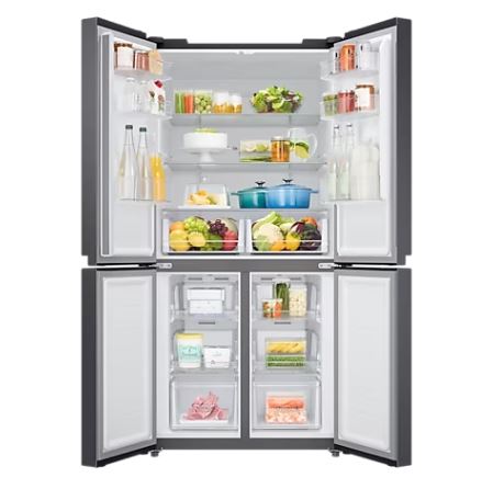 Samsung RF48A4000B4/SS Twin Cooling Plus™ Multi Door Refrigerators, 468L, Energy Rating 2 Ticks