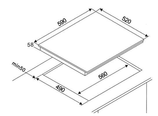 Tecno TIH 638 3-Burner 60cm Induction Hob