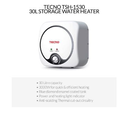 Tecno TSH 1530 30L Storage Water Heater