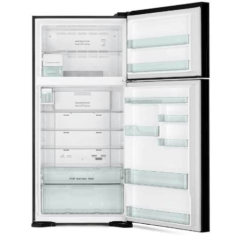 Hitachi RVG695P9MSX - GBK BIG-2 Glass Door Inverter Refrigerator R-VG695P9MSX