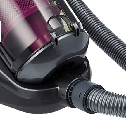 Tecno Uno TVC 2200 Cyclonic Bagless Vacuum Black w/ Grey Trim Purple Accent 2000W